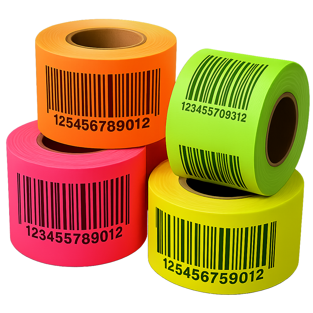 Fluorescent Barcode Labels (High-Visibility)