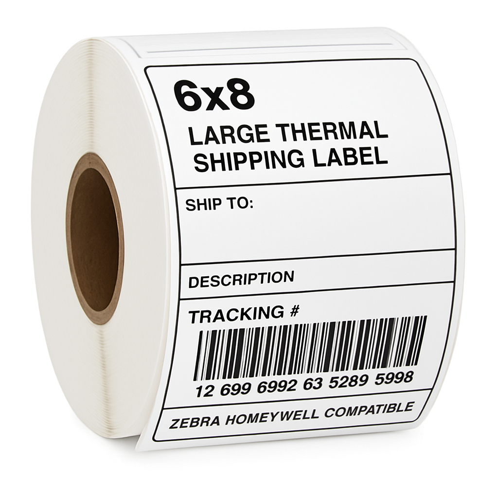 6x8 Large Shipping Labels (Extended Info)