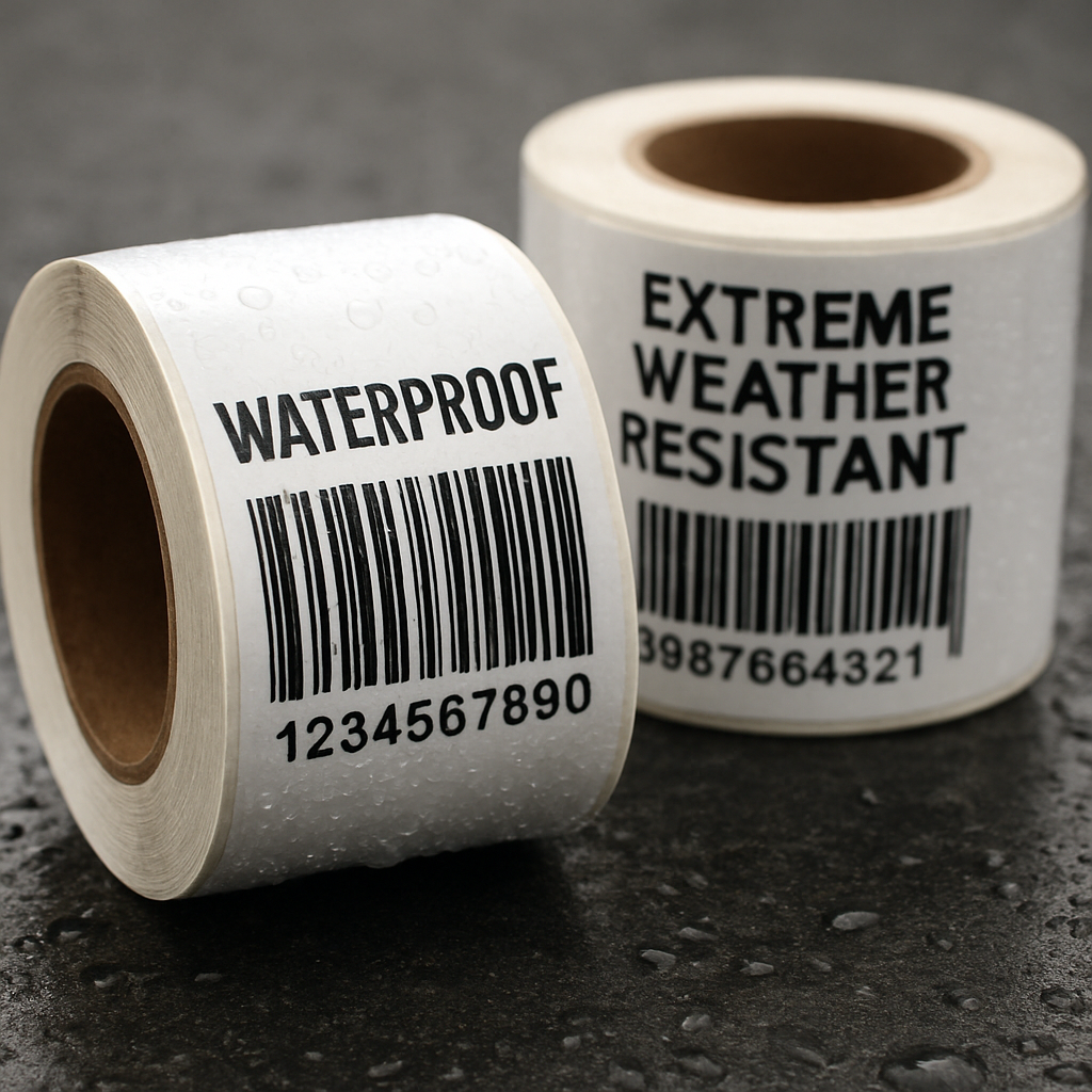 Waterproof Barcode Labels (Weather Resistant)